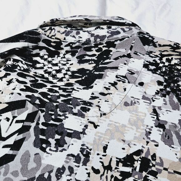 Gloria Vanderbilt Womens Blouse Multicolor Size XL Stretch Short Sleeve Pullover - Picture 12 of 12